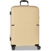Worldpack San Francisco Trolley Set 50/60/70, Giallo pastello, L large, Trolley rigido con ruote doppie a 360°