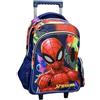 PRESTIGE & DELUXE Trolley Zaino compatibile con Spiderman Uomo ragno scuola primaria secondaria + 7 penne cancellabili