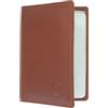 Mala Leather Origin Collection Porta Carte di Credito in Pelle - Protezione RFID 610_5, Marrone chiaro, Taglia unica, Moderno