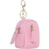 PATIKIL Mini Portachiavi Zaino Per Donna Borsellino Cosmetico Carino Rosa | In Pelle PU, Portachiavi Creativo, Con Nappa, Per Trucco Carta Chiave