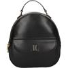 Alviero Martini 1A Classe Winter Lux Zaino in Pelle, Nero, 24x26x10 cm, con Tasche Interne e Spallacci Regolabili