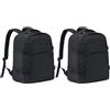 Flight Knight Set di 2 Zaini Sotto-Sedile 45x36x20 cm easyJet Free Carry On Per Viaggi, con Porta USB, Zaino Imbottito e Confortevole - Bagaglio A Mano Per easyJet, Ryanair, BA, Jet2