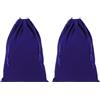 PATIKIL 2pz Sacchetto Antipolvere Scarpe Sacchetto Flanella Blu Scuro | Doppio Scarpe con Chiusura a Coulisse Lavabile Traspirante Sacchetti Scarpe Viaggio per Casa Accessori Conservazione