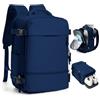 SZLX Zaino Ryanair 40x30x20 Sottovuoto con Pompa Bagaglio a Mano | Wizzair 40x30x20 Zaino da Viaggio 40x20x25 Borse da Cabina per Easyjet Borsa da Viaggio Donna Uomo con scomparto scarpe