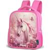 NoBoringSuitcases.com NoBoringSuitcases© Zaino Per Bambini Da Viaggio Nero Piccolo Zainetto | 8L - Backpack Zaini Scolastici Asilo Bimbo In Età Prescolare Colorato Leggero School Bag