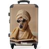 NoBoringSuitcases.com NoBoringSuitcases© Trolley Medio Valigia Media Rigida Da Viaggio Ruote | 67x43x25 cm - Valigie Leggere Stiva M Trolly Luggage Suitcase Leggerissimo Vasca - Cane - Libro