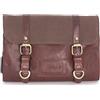 Ashwood - Beauty case da viaggio da uomo - Pelle e tela - Borsa da bagno media - Borsa da doccia sospesa - HAMMERSMITH 7010