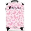 NoBoringSuitcases.com NoBoringSuitcases© Valigia Per Bambini, Trolley Bambina | 55x40x20 cm - Personalizzabile, Bagaglio, a Mano, Ragazza, (Motivo di farfalle rosa