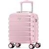 Flight Knight Valigia Da Viaggio Leggera 40x30x20 Cm Bagaglio A Mano Guscio Rigido Con Maniglia Telescopica In Alluminio 8 Ruote Spinner Serratura TSA Approvata EasyJet Vueling Wizz Air