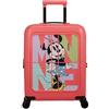 American Tourister Dashpop Disney - Bagaglio a Mano 55x40x20/23 cm, Trolley Cabina Rigido Espandibile per Ryanair & la Maggior Parte delle Compagnie, 41/47L, Minnie Pop Letters