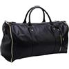 Oreilet Borsa Porta Abiti da Viaggio, Borsone Grande in Pelle PU con Tracolla, Bagaglio a Mano Borse Porta Abiti per Donne Uomini Weekend Viaggi D'affari Fughe (BLACK)