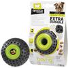 Ferplast Gioco Cane, Dispenser Crocchette Cani, in Materiale Durevole, Atossico, Resistente ai Morsi, Igiene Dentale del Cane, Rimbalza e Galleggia, CHEWA BOING Pallina Porta Crocchette Cani, Nero