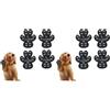 VALFRID Cani Protezioni Zampe Pads Controllo trazione per Antiscivolo,Rinforzo in Gomma Autoadesivo Resistente Cane Calze Scarpe per Cani Sostituzione 24 pz - L (Confezione da 2)