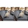 JOEJOY Coprisedile Auto per Cani Coprisedili Posteriore per Cani Telo Auto per Cani Telo Coprisedile Posteriore Cane Copertura Antigraffiato e Antiscivolo Panno Oxford Grigio (Confezione da 2)