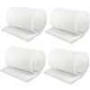 TENGWA 4 Pezzi Spugna Filtro Acquario 100 * 12 * 2cm Spugna Filtrante Filtro Acquario Ovatta Filtrante per Acquario Imbottitura Accessori Adatta per Acquari e Laghetti