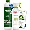 Bactodes - Neutralizzatore di Odori Concentrato 1 Litro con Spray - Detergente Enzimatico Universale a Effetto Bio-Microbico - Elimina Efficacemente Odori Sgradevoli