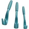 Generic Confezione da 3 pinzette per rimuovere le zecche dal design curvo per cani, gatti, cavalli, adulti, facile rimozione di precisione, per casa, viaggi, blu