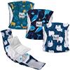 Slowton Male Dog Diapers Wraps, Pannolini lavabili fasce per la pancia con cuscinetti aggiuntivi, Pannolini altamente assorbenti con chiusura flessibile, confezione da 5