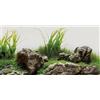 MIRRORANG 120x50cm Alga Acquario Sfondo Pianta Acquatica Fiume Letto e Lago Acquario Sfondo Pietra Acquario Sfondo Vinile