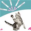 Sorandy Copriunghie per Gatti 100 Pezzi Accessorio per Toelettatura in PVC Resistente e Non Tossico per Gatti di Tutte Le Dimensioni in Rosa Rosso e Azzurro Cielo (S)