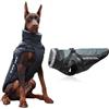 Coogime Giacca per Cani di Taglia Media e Grande, Impermeabile, Riflettente, Abbigliamento Invernale per Cani (XL-6XL) (Nero, XL)