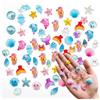 KARIDER 200 Pezzi Animali in Resina, Animali Marini in Miniatura Blu e Colorati per Acquario, Mini Statuette in Resina con Pesci e Anatre Stile Sirena per Decorazioni Fai da Te Casa