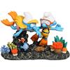 Smurfs AquaDella Aqua della, Puffi, Puffi Immersioni Puffi, Altamente dettagliata e Realizzata in Resina Poliestere, Non tossica e PH Neutro, per Acquari d'Acqua Dolce e Acqua di Mare, 14,8 x 7,3 x 9,6 cm