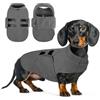 Queenmore Maglione Cane Piccolo In Pile Regolabile Con Gancino Guinzaglio | Per Bulldog Francese, Bassotto, Pitbull, Colori Classici E Versatili, Adatto Per Interni Ed Esterni, Armyverde, S