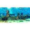 MIRRORANG 61x30cm Sottomarino Tema Acquario Sfondo Colorato Corallo Pesce Tropicale Rovine Mondo Subacqueo Pesce Serbatoio Poster Sfondo Vinile