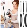 Generic Passanti per la toelettatura di animali domestici, in nylon, regolabile, fissa, per cani e gatti, corda di sicurezza per toelettatura di animali domestici, tavolo da bagno (nero)