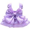 Generic Vestito per piccolo cane e gatto con anello a D - Abbigliamento da matrimonio per cucciolo - Gonna a ruota - Costume estivo per animali domestici - Elegante abito da festa per neonato, cane