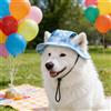 Generic Cappello da sole per gatti, cappello da pescatore per cani, cappello sportivo per animali domestici con fori 2 orecchie, indispensabile per celebrazioni nazionali per la giornata del cane, simpatico