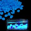 Generic 50 rocce fluorescenti per acquario - 20 mm ghiaia blu per acquario, decorazioni per acquario/vasi/vialetto bonsai