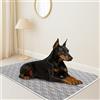 Generic Tappetino rinfrescante extra large per animali domestici, lavabile, antiscivolo, estivo, per cani e gatti, per tutte le stagioni, per cani e razze grandi (grigio, L, 70 x 90 cm)