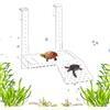 Generico Rampa di arrampicata per tartarughe Piattaforma Galleggiante Regolabile in | Terrazza basking galleggiante in acquario per Casa Ufficio Appartamento Soggiorno Balcone