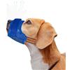 Hazxh Museruola per Cani,Museruola a Rete Morbida Anti-Morso, Museruola per Animali Domestici con anello regolabile bevibile, per cani di taglia piccola, media e grande (BlUE, S)