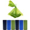 Generic Sacchetti per cacca per cani, 6 rotoli, 90 pezzi, verde/blu/nero, articoli per animali domestici