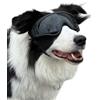 Generic Occhiali da sole per cani, antiscivolo, con doppia cinghia regolabile, per cani di taglia media e grande, lenti grigie