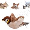 Shengruis Flappychase - Giocattolo per gatti Flappy Chase, Flappy Chase Brid con erba gatta, Giocattolo per gatti Chirping Bird con ali battenti 3 modalità (B)