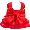 Generic Vestito per cani di piccola taglia e gatto con anello a D, abbigliamento da matrimonio per cuccioli, gonna tutù, costume estivo per animali domestici, elegante abito da festa per bambini, cane