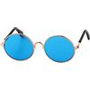 Generic Occhiali da gatto vintage alla moda per cani di piccola taglia e gatti, accessori per animali domestici, accessori per foto, occhiali riflettenti (blu)