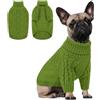 Queenmore Maglione per Bassotto, Felpa Cane Spessa e Calda, Elastiche | Adatto A Bassotto, Bulldog, Beagle, Schnauzer - Cappotto Bassotto (Verde, M)