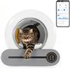 inntt Lettiera Gatto Autopulente con App -Lettiera Automatica per Gatti, Monitoraggio Salute (Peso e Utilizzo) e Controllo Remoto, Letto Elettrica per Gatti con Tappetino Gatto, Petkit