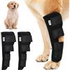 Aixxikum 2 Pezzi Fascia per Garretto Cane, Benda alla Caviglia per Cani, Bendaggio Protettivo per Zampa Posteriore del Cane con Chiusura a Strappo, Fascia per Proteggere Ferite, Lesioni e Zone Sensibili (S)