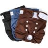 Pet Soft Pannolini cane femmina - Confezione da 3 Pannolini per cani femminili, Pannolini Lavabili per cani femmina con vita posteriore a prova di perdite (Puro, XL)