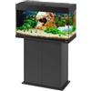 Ferplast Hydor Supporto Acquario, Mobile per Acquario, Resistente all'Umidità, Struttura Solida con Ante e Ripiani Integrati, Piedini Regolabili, 81 x 36 x h 73 cm, in Legno Nero