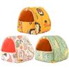 ACMEDE 3 Pezzi Letto in Peluche per Criceti Inverno Lettino per Criceti, Mini Casa per Criceti Morbida e Calda Simpatico Nido per Criceti Piccoli Animali Casetta per Criceti Nani, Mini Ricci