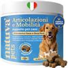 natuva pets Integratore Articolazioni Cane - 120 Masticabili Naturali Joint Care | Con Glucosamina, Condroitina, MSM, Cozza Verde, Artiglio del Diavolo, Boswellia e Acido Ialuronico - Migliora la Mobilità