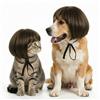Generic Divertente parrucca regolabile per cani e gatti, realistica, 3D, tagliabile, con fascia elastica, taglio di capelli fai da te per Halloween, Natale e cosplay, adatta per animali domestici di piccola e