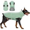 Hjumarayan Cappotto invernale per cani, foderato in pile, caldo, con foro per imbracatura, riflettente, trapuntato, impermeabile, per cani di taglia grande, Golden Retriever, montagna del Bernese